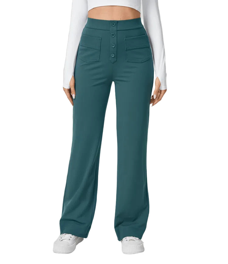 Pantalon Femme à Boutons Classique 0