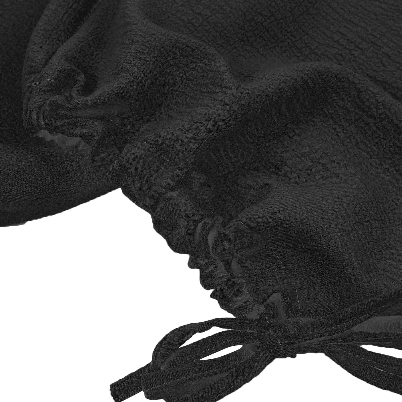 Pantalon Fluide Femme Taille Élastique Cordon de Serrage Polyester Spandex Coton 4