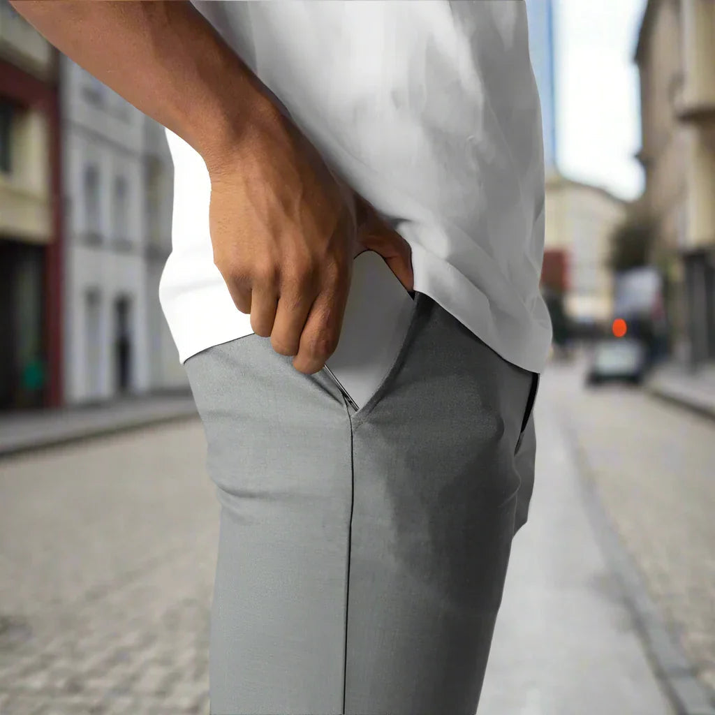 Pantalon Homme Actif Moderne avec Taille Élastique et Poches Pratiques 5