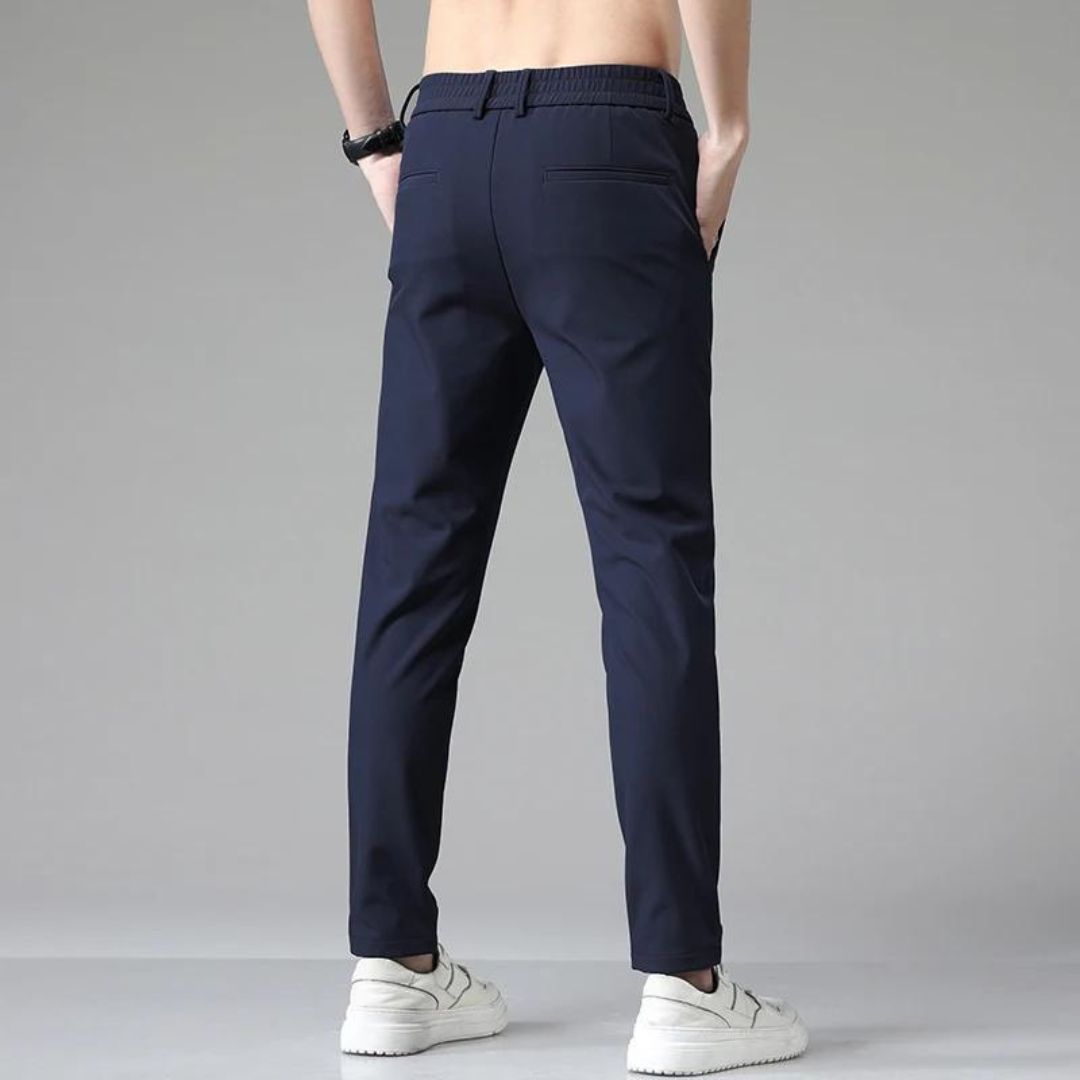Pantalon Homme Chino Élégant en Tissu Léger et Confortable 5