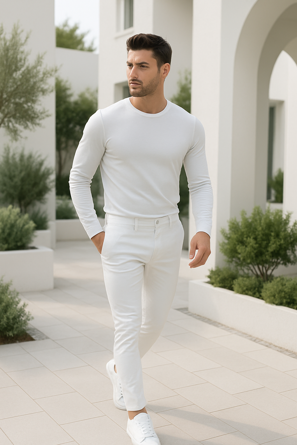 Pantalon Homme Jean Slim Fit Tissu Extensible 1