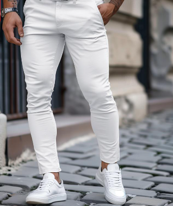 Pantalon Homme Jean Slim Fit Tissu Extensible 3