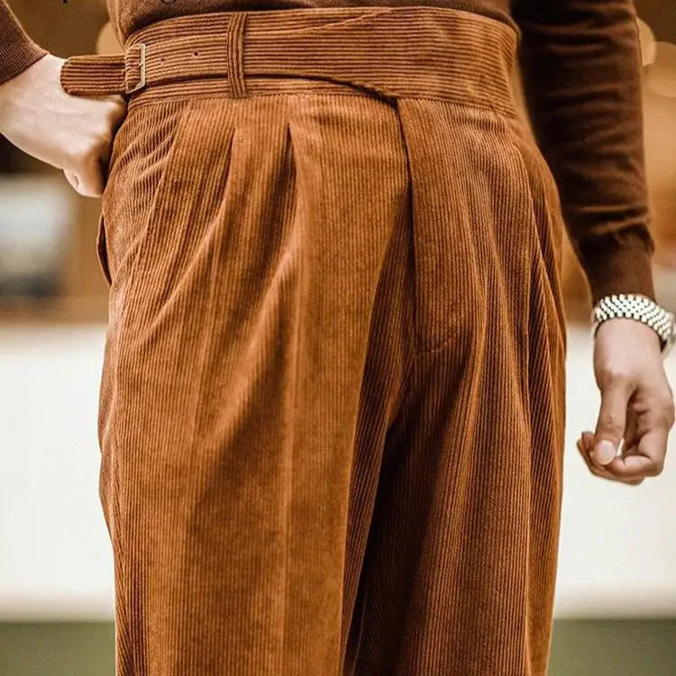 Pantalon Homme Vintage Coupe Rétro 4