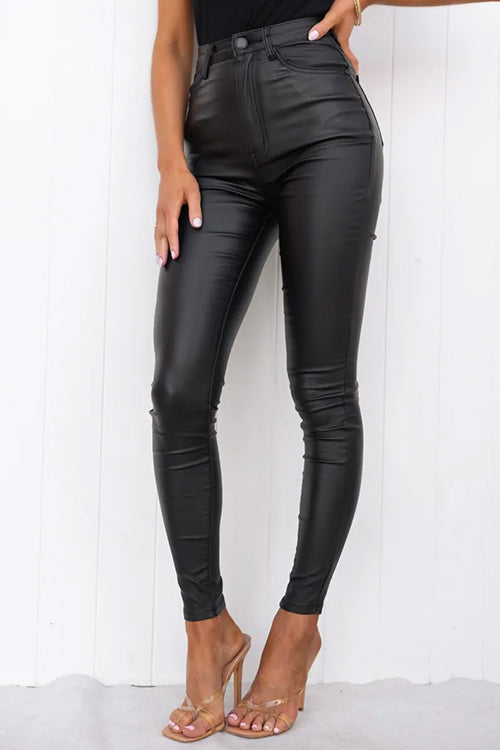 Pantalon Slim Taille Haute Chic 5