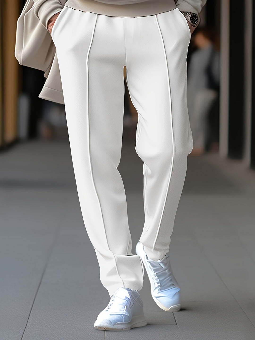 Pantalon Slim pour Hommes avec Taille Élastique 0
