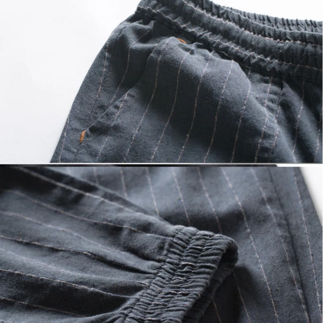 Pantalon en Lin pour Femme Style Décontracté 5