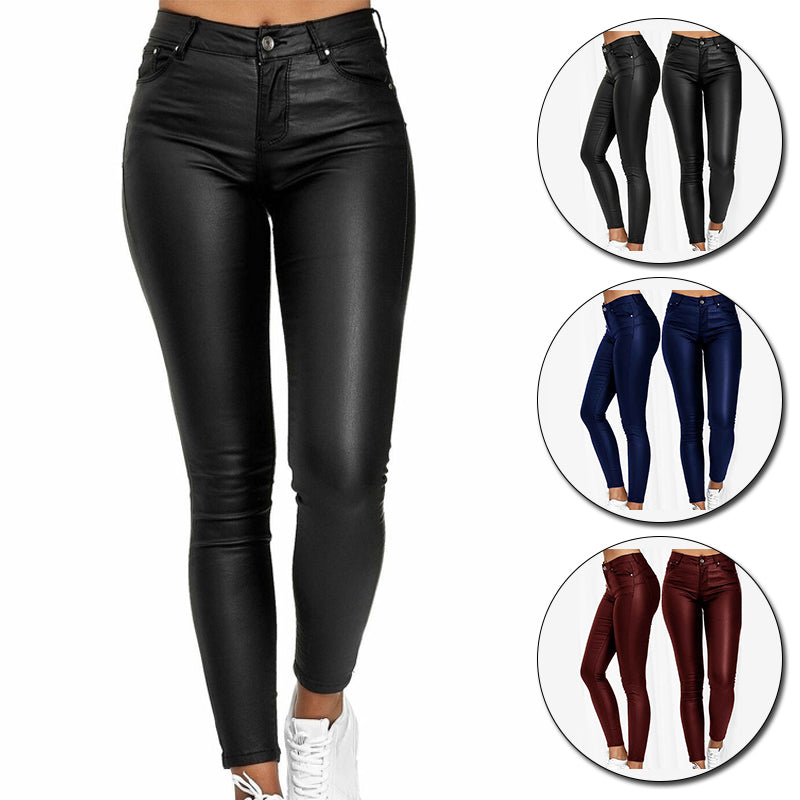 Pantalon en cuir pour femmes style automnal 2