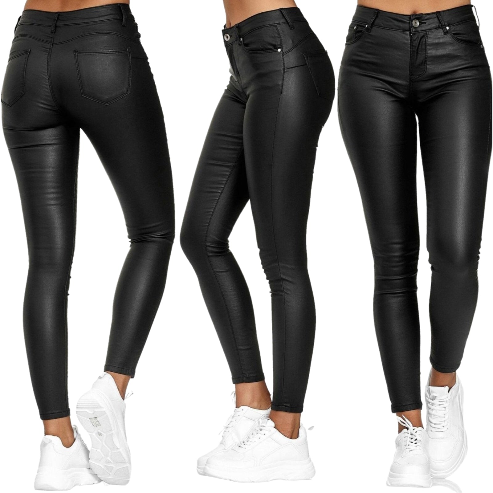 Pantalon en cuir pour femmes style automnal 3