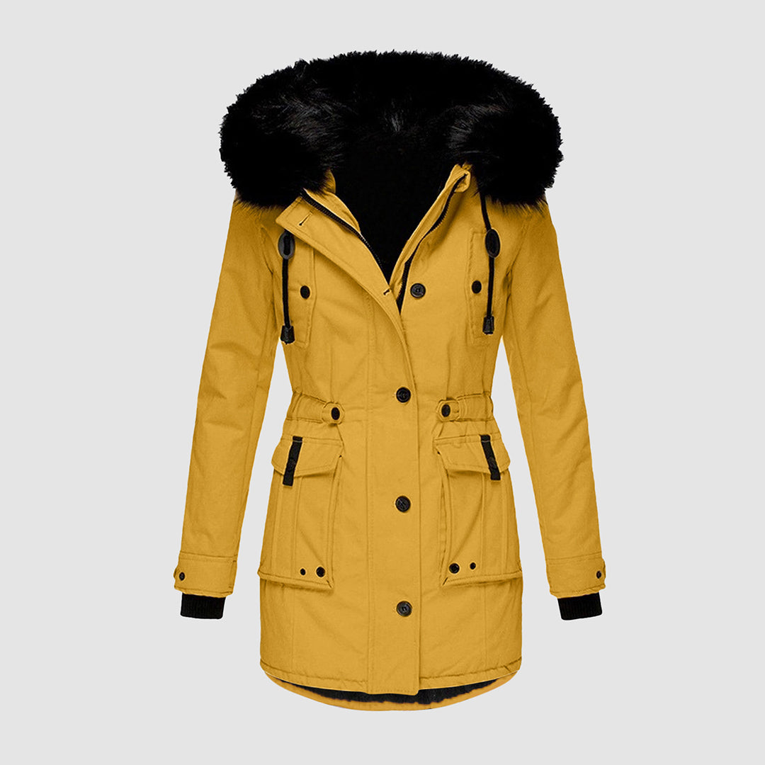Parka Femme Confortable avec Capuche et Bordure 2