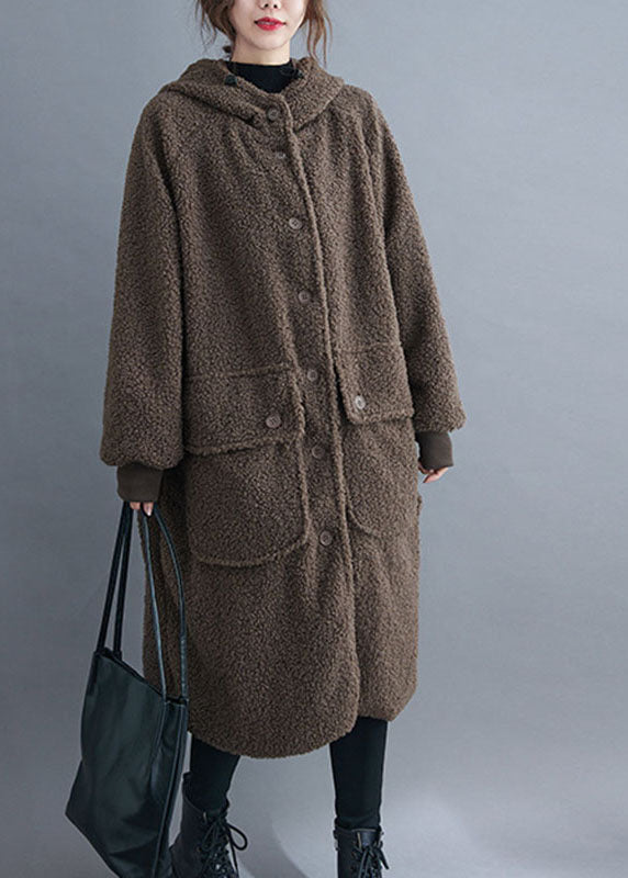 Parka d'hiver à manches longues avec capuche et poches 2