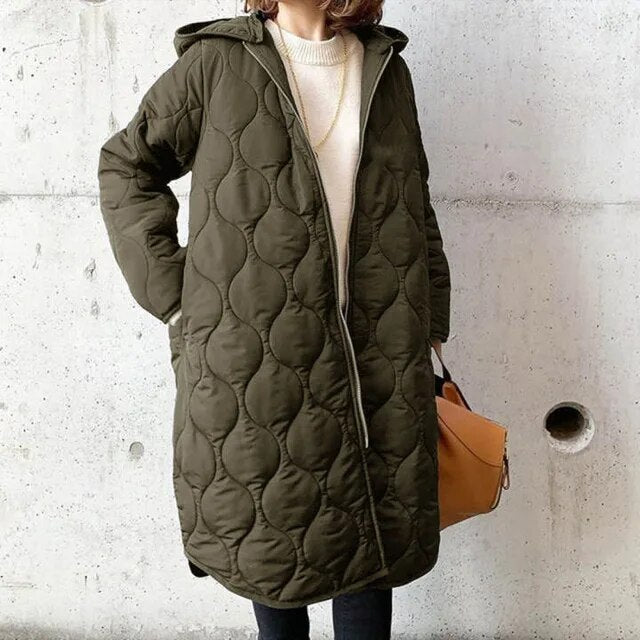 Parka d'hiver pour femme à capuche moderne 2