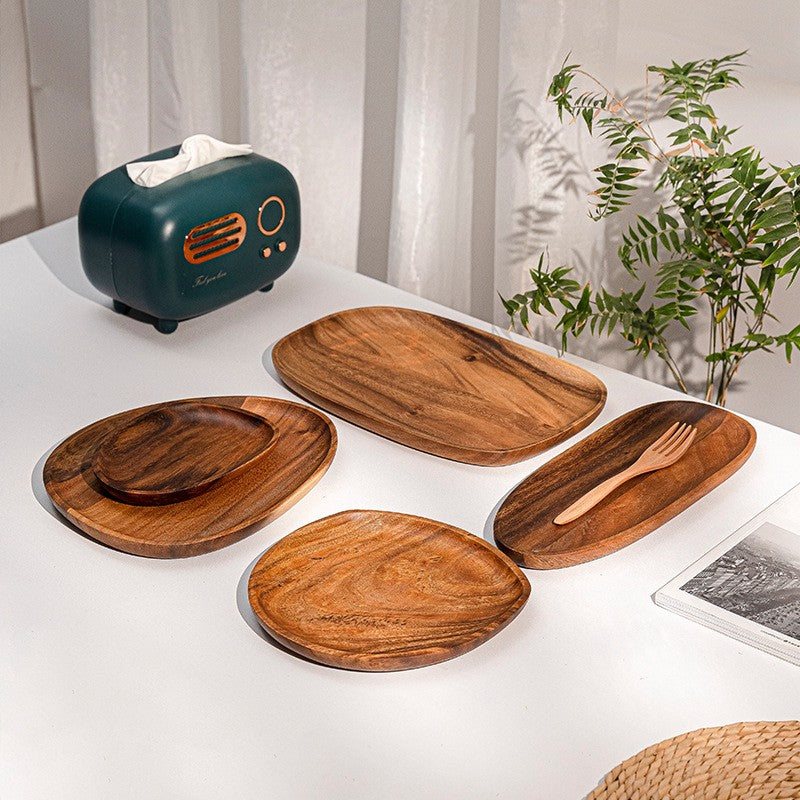 Plateau de Service Minimaliste Ovale Design Unique 3