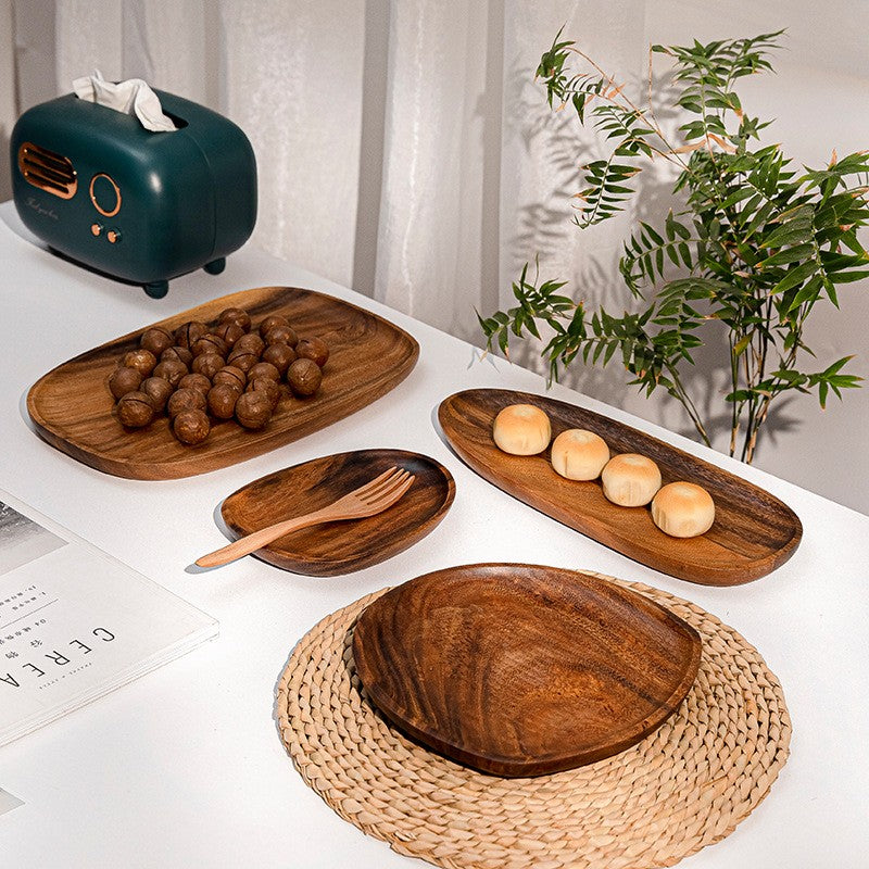 Plateau de Service Minimaliste Ovale Design Unique 5