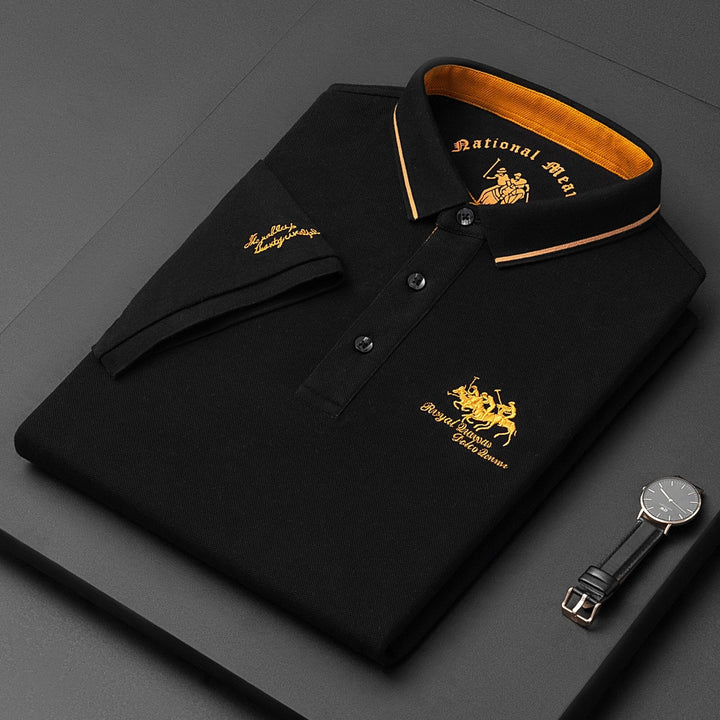 Polo Homme Manche Courte en Coton Moderne 4