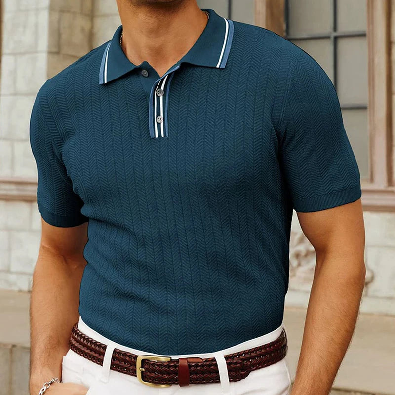 Polo Homme Slim Fit Soie Ice Respirant 1