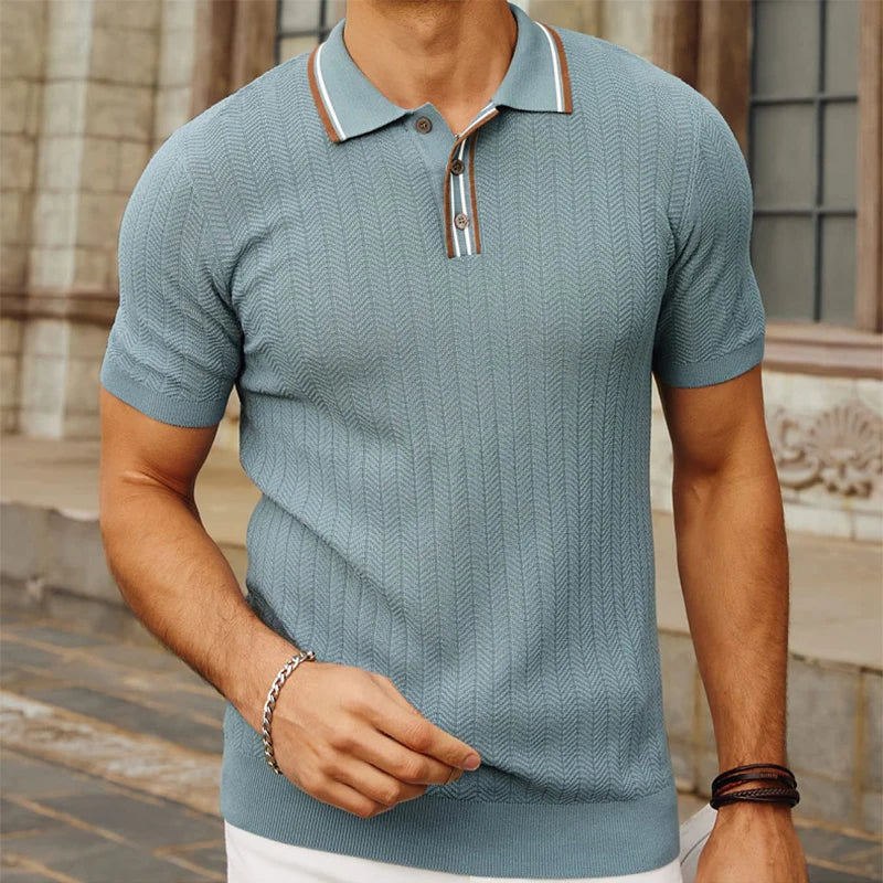 Polo Homme Slim Fit Soie Ice Respirant 4