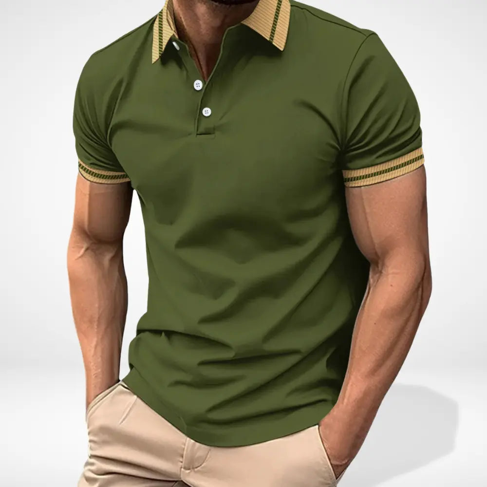 Polo Homme à Col Contrasté Classique 1