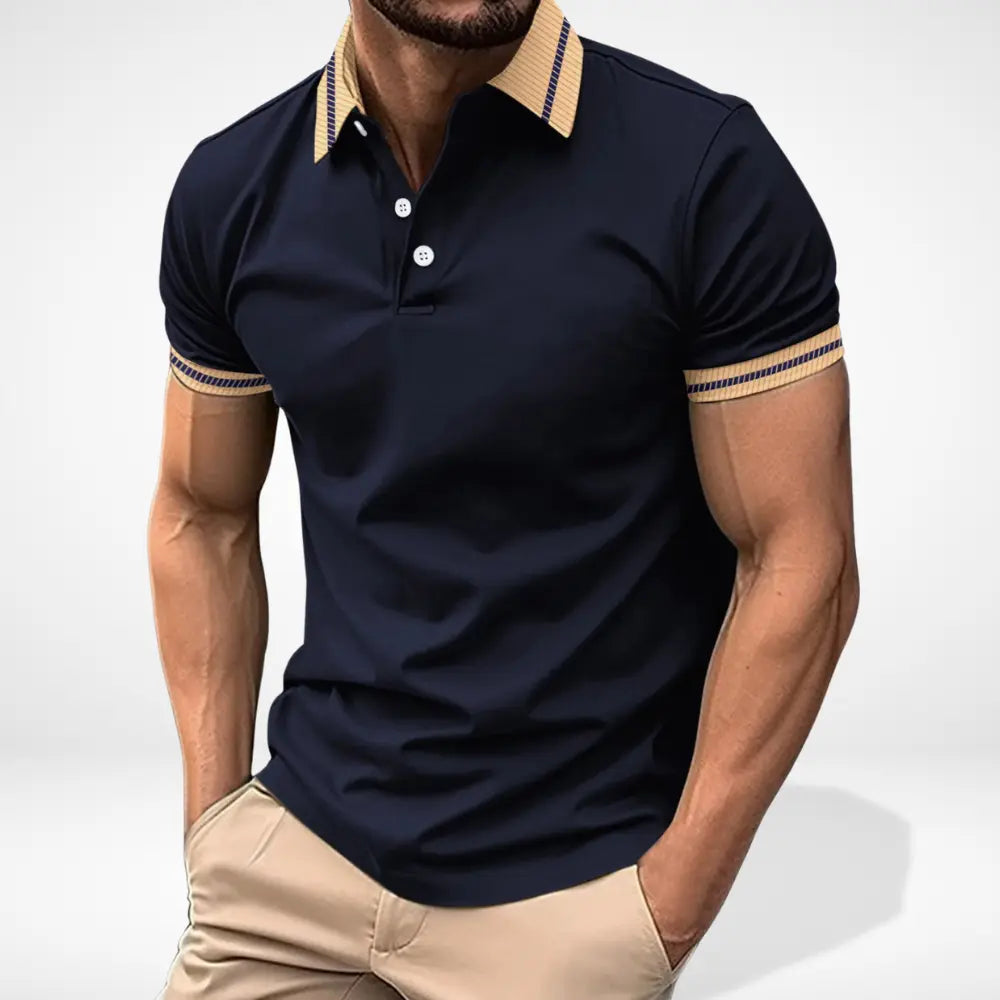 Polo Homme à Col Contrasté Classique 4