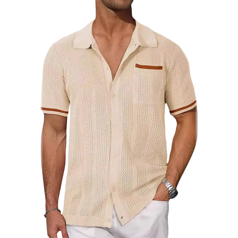 Polo pour Homme Ajusté Style Italien 0