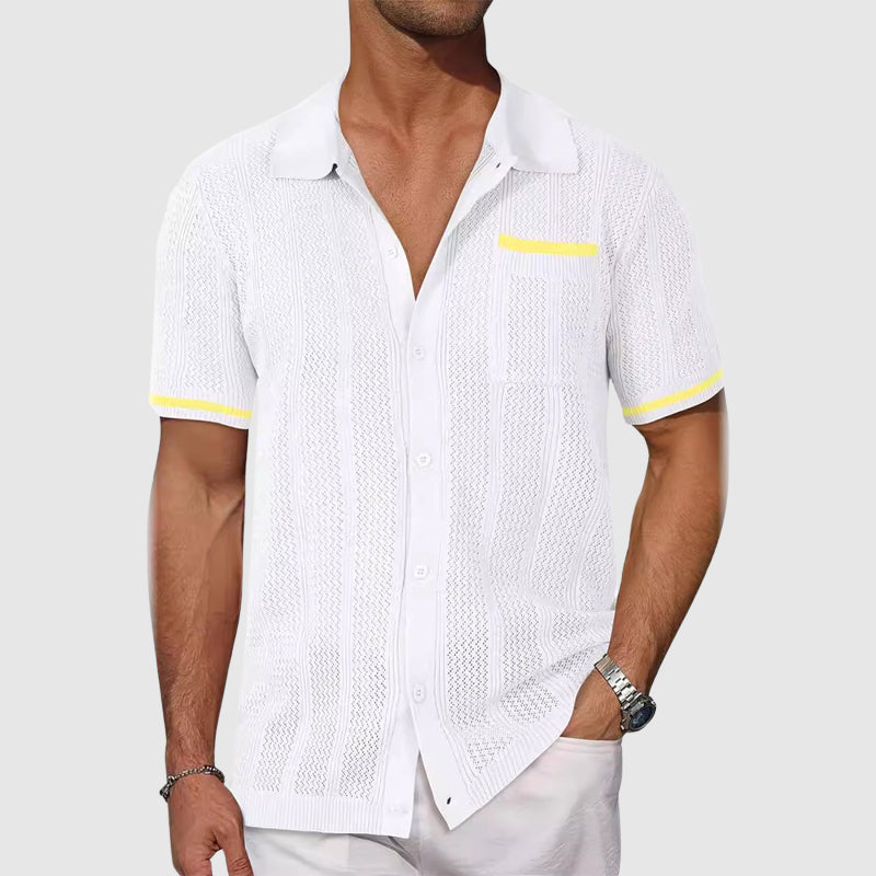 Polo pour Homme Ajusté Style Italien 4