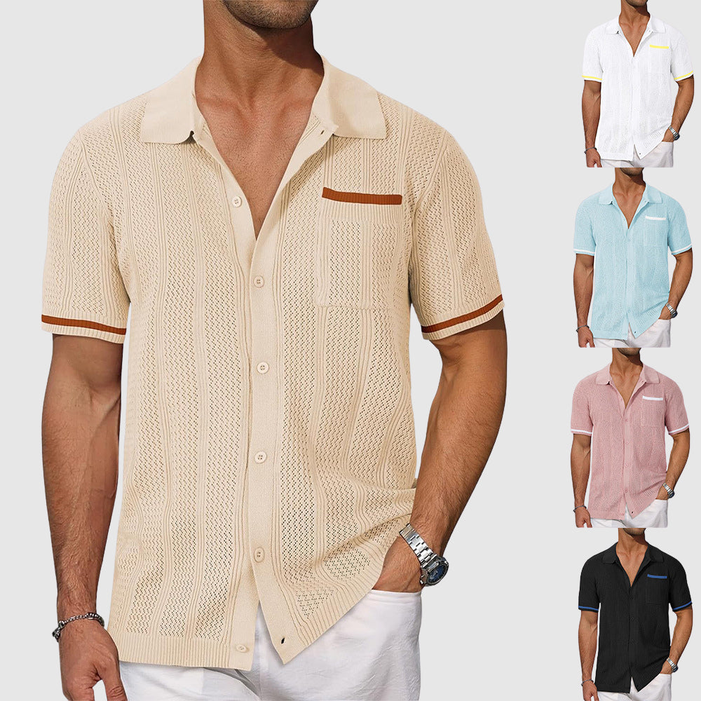 Polo pour Homme Ajusté Style Italien 5