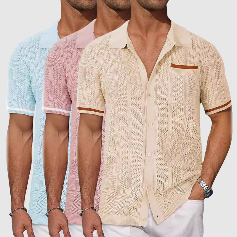 Polo pour Homme Ajusté Style Italien 6