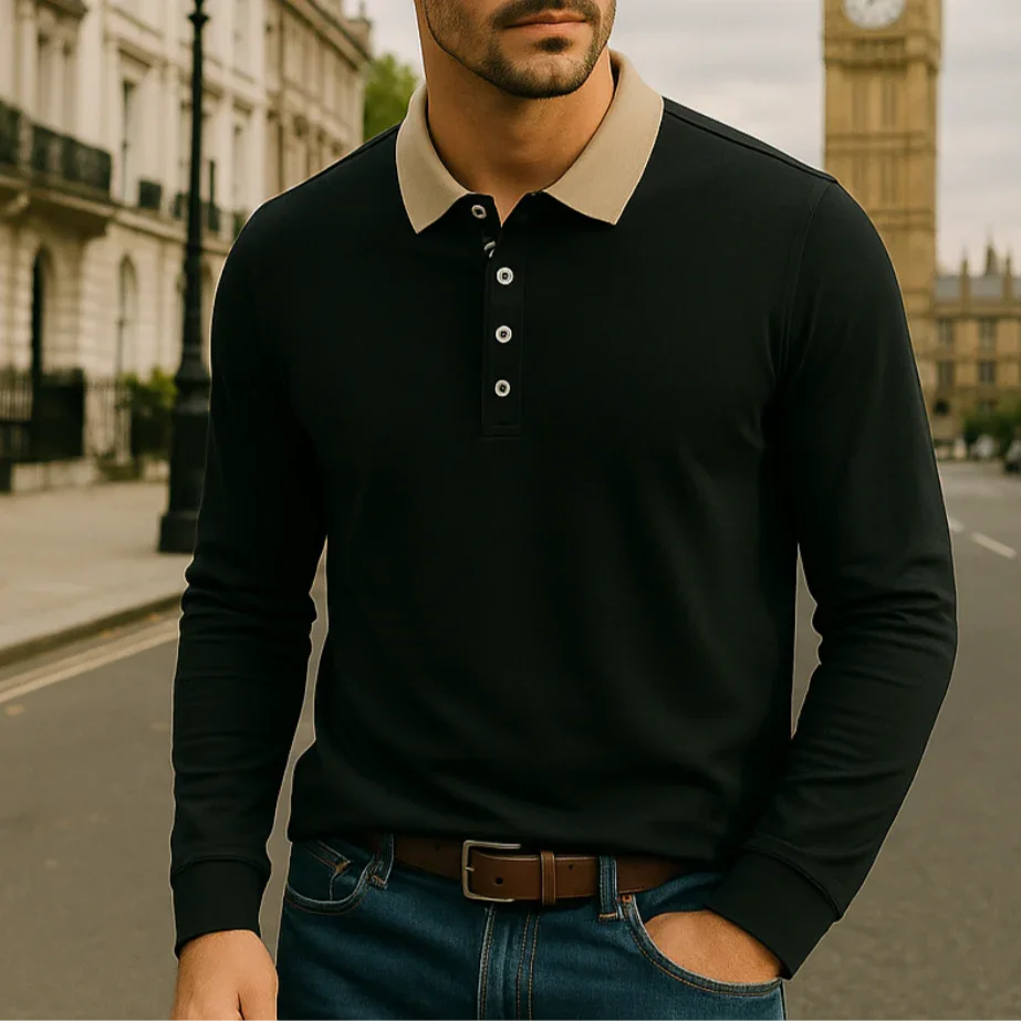 Polo pour hommes à coupe classique 2