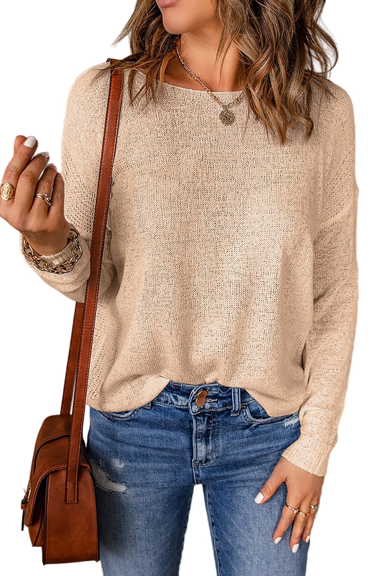 Pull-over Décontracté à Col Rond pour Femme 0