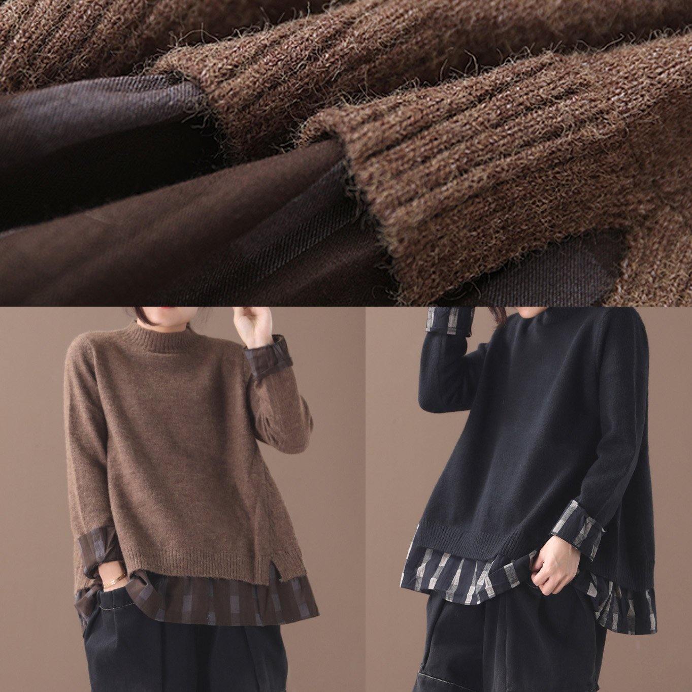 Pull Femme Surdimensionné à Col Rond 4