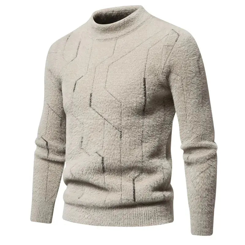 Pull Homme Classique Tricoté Ajusté 3