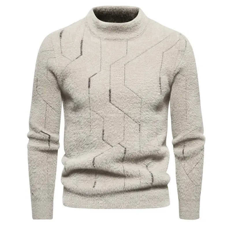 Pull Homme Classique Tricoté Ajusté 6
