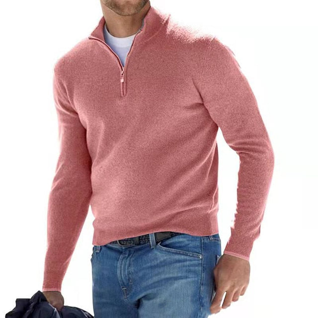 Pull Homme Col V Tricoté Acrylique Polyester Décontracté 6