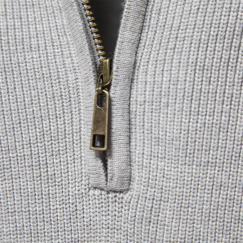 Pull Homme Demi-Longueur à Fermeture Éclair Moderne 3