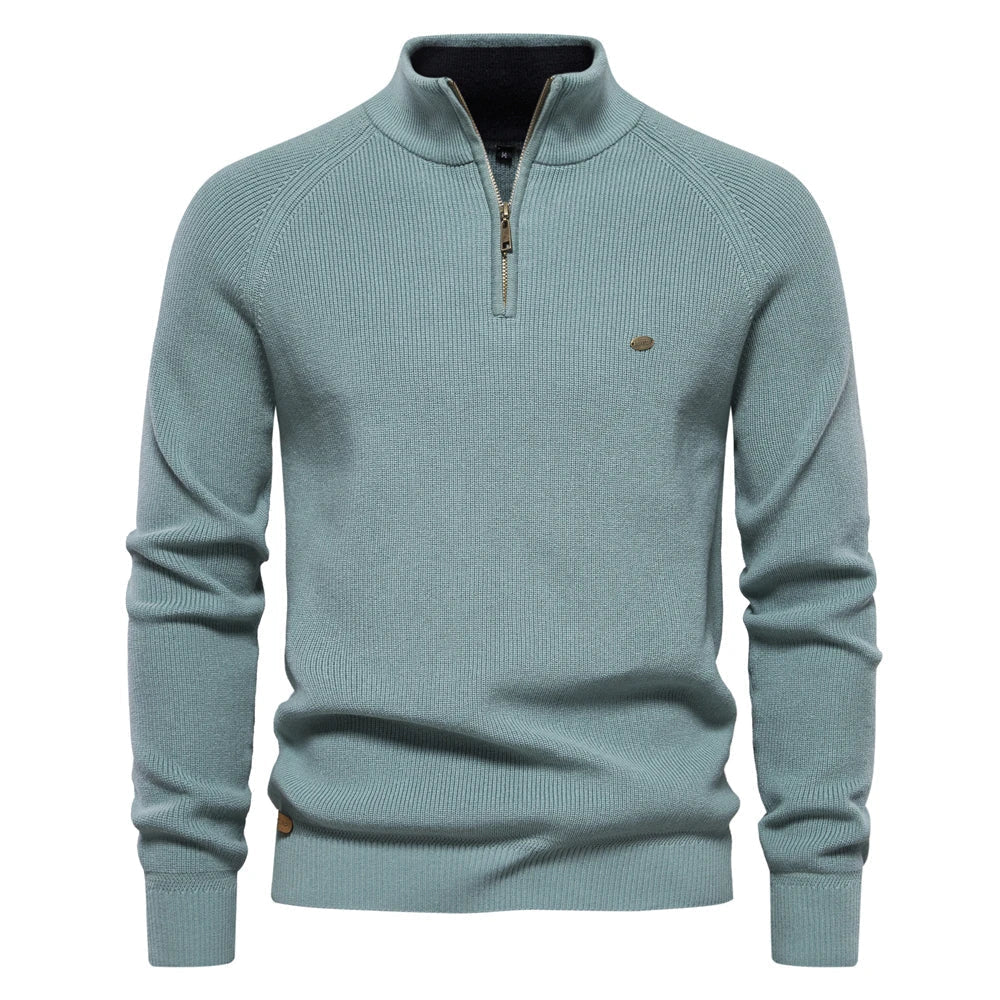 Pull Homme Demi-Longueur à Fermeture Éclair Moderne 8