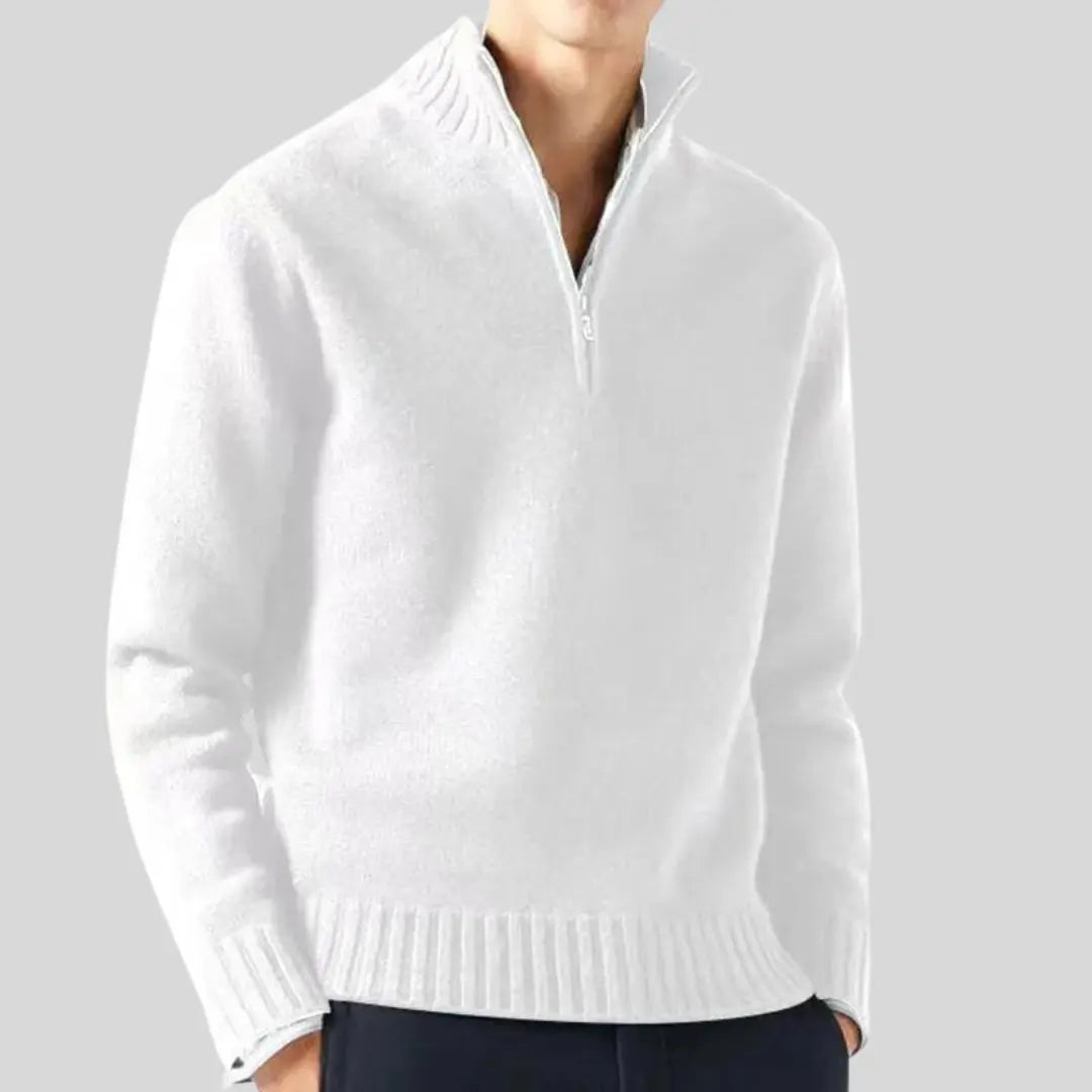 Pull Homme Demi-Zip Chic Moderne 3