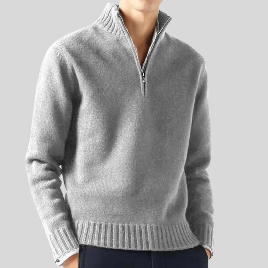 Pull Homme Demi-Zip Chic Moderne 7