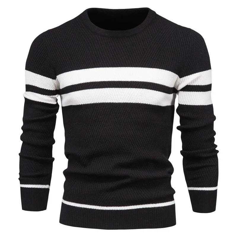 Pull Homme Hiver Classique avec Détails Modernes 2
