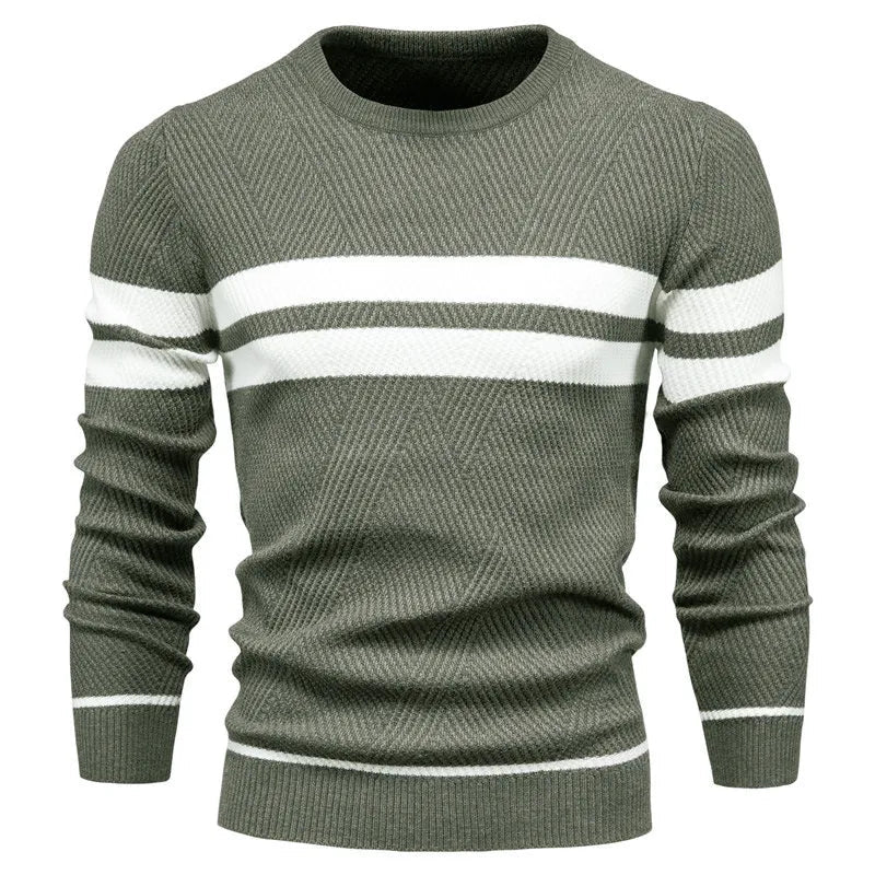 Pull Homme Hiver Classique avec Détails Modernes 3