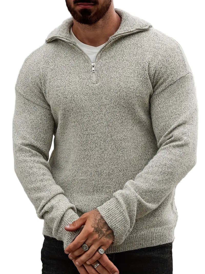 Pull Homme à Zip Chic Moderne 0