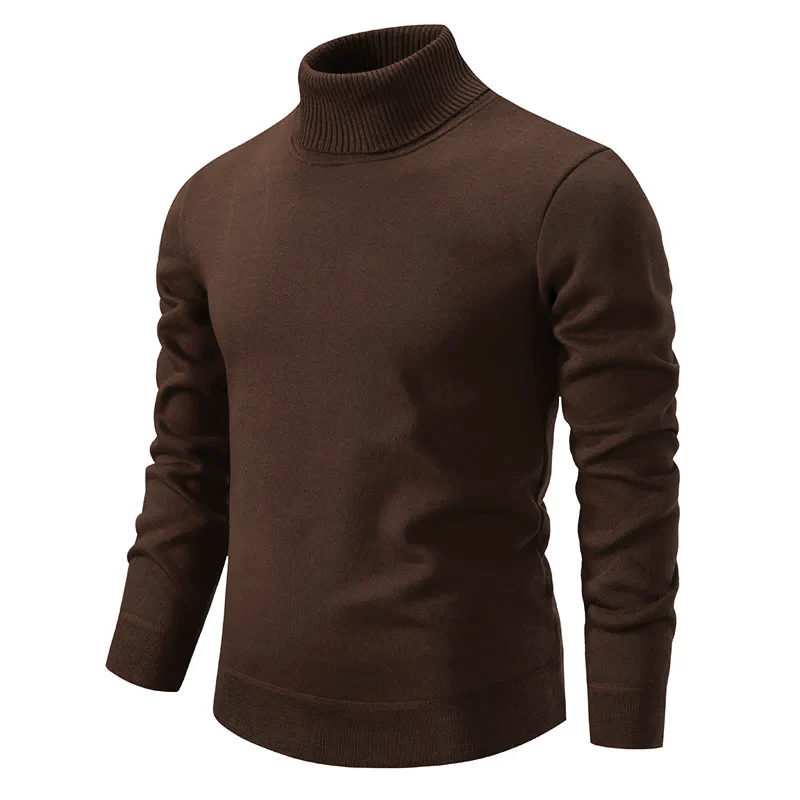 Pull Homme en Laine Col Roulé Confortable et Chaud 4