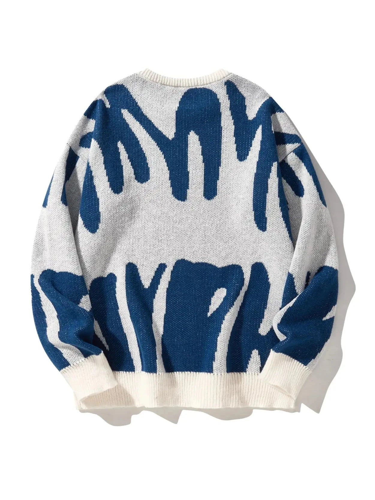 Pull Oversize à Motifs Abstraits pour Femme 0