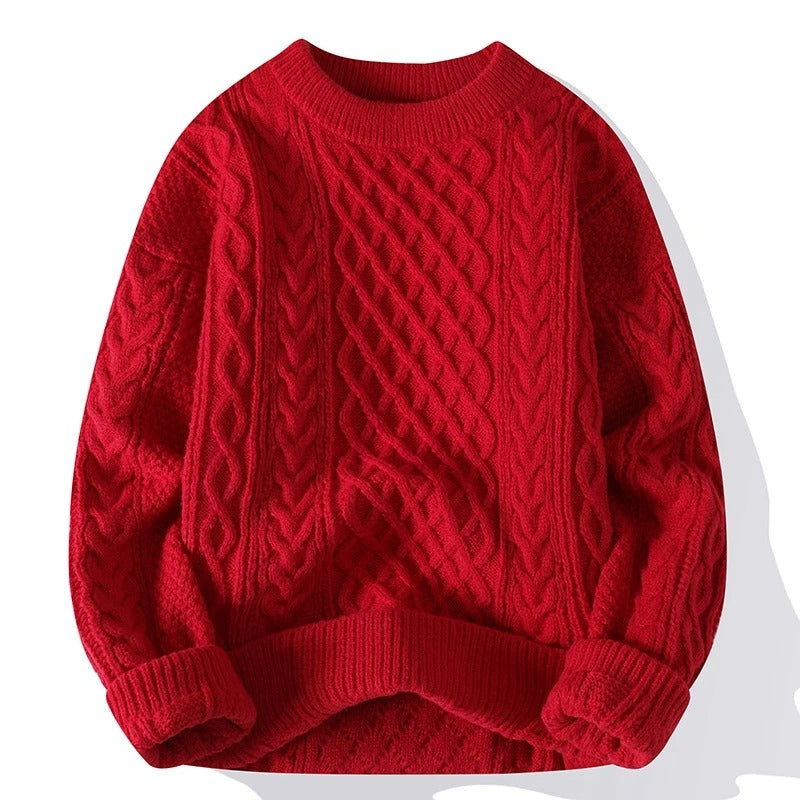 Pull Vintage à Col Rond pour Hommes 4