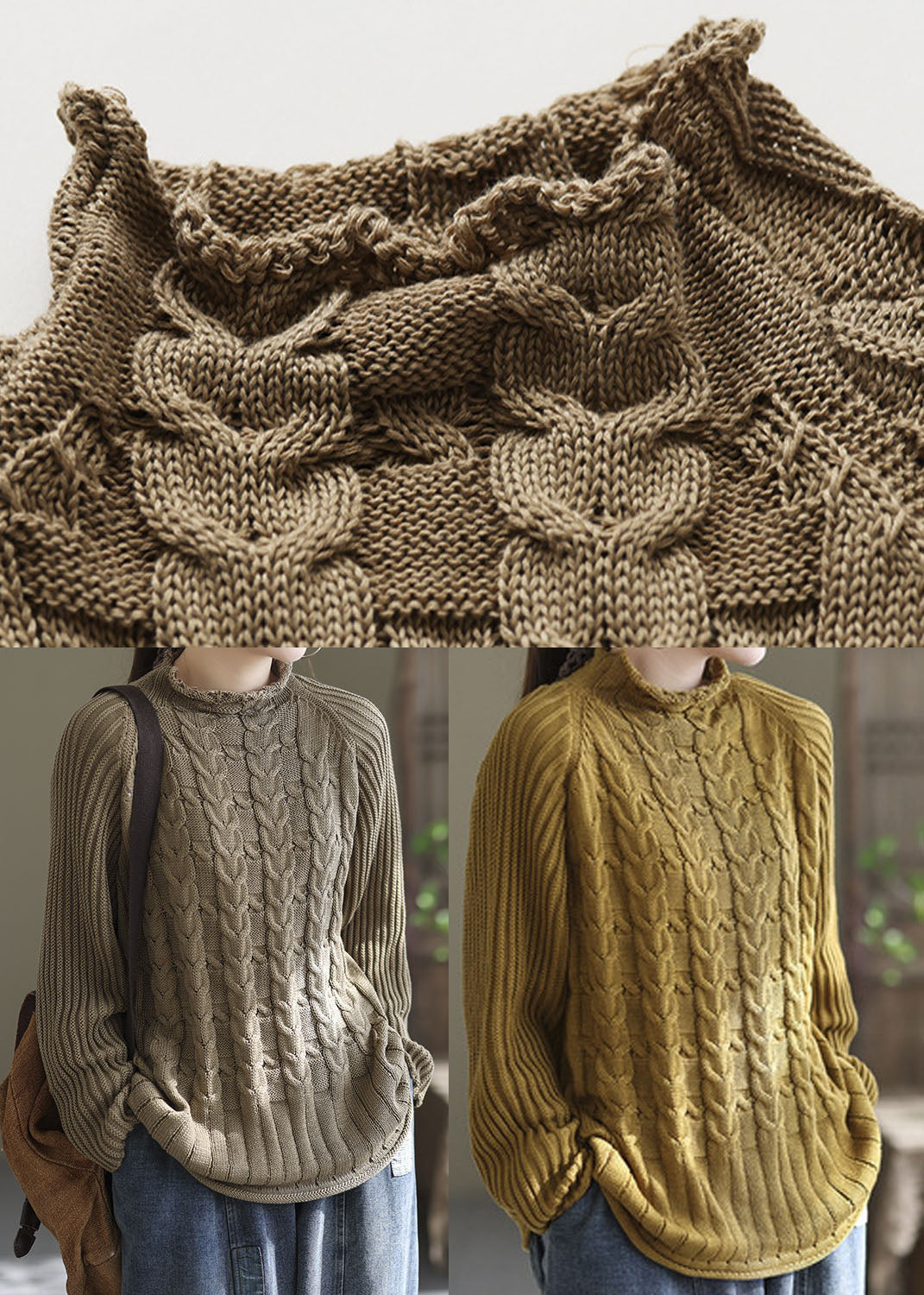 Pull à col roulé pour femmes tendance 4