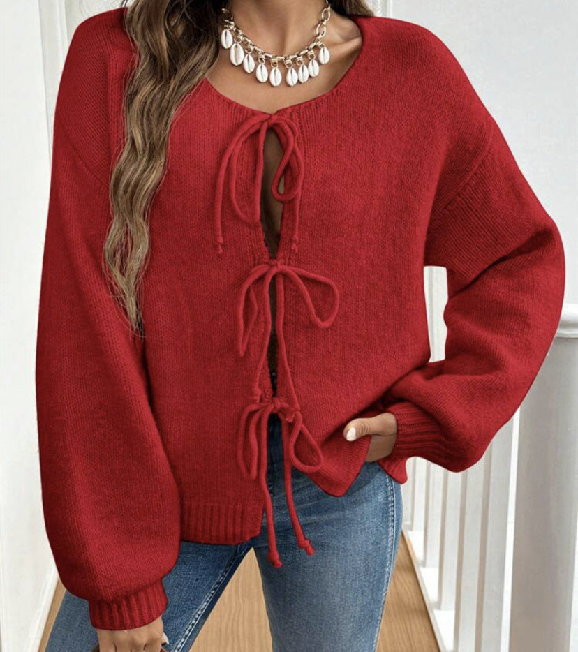 Pull à lacets pour femme style bohème 10