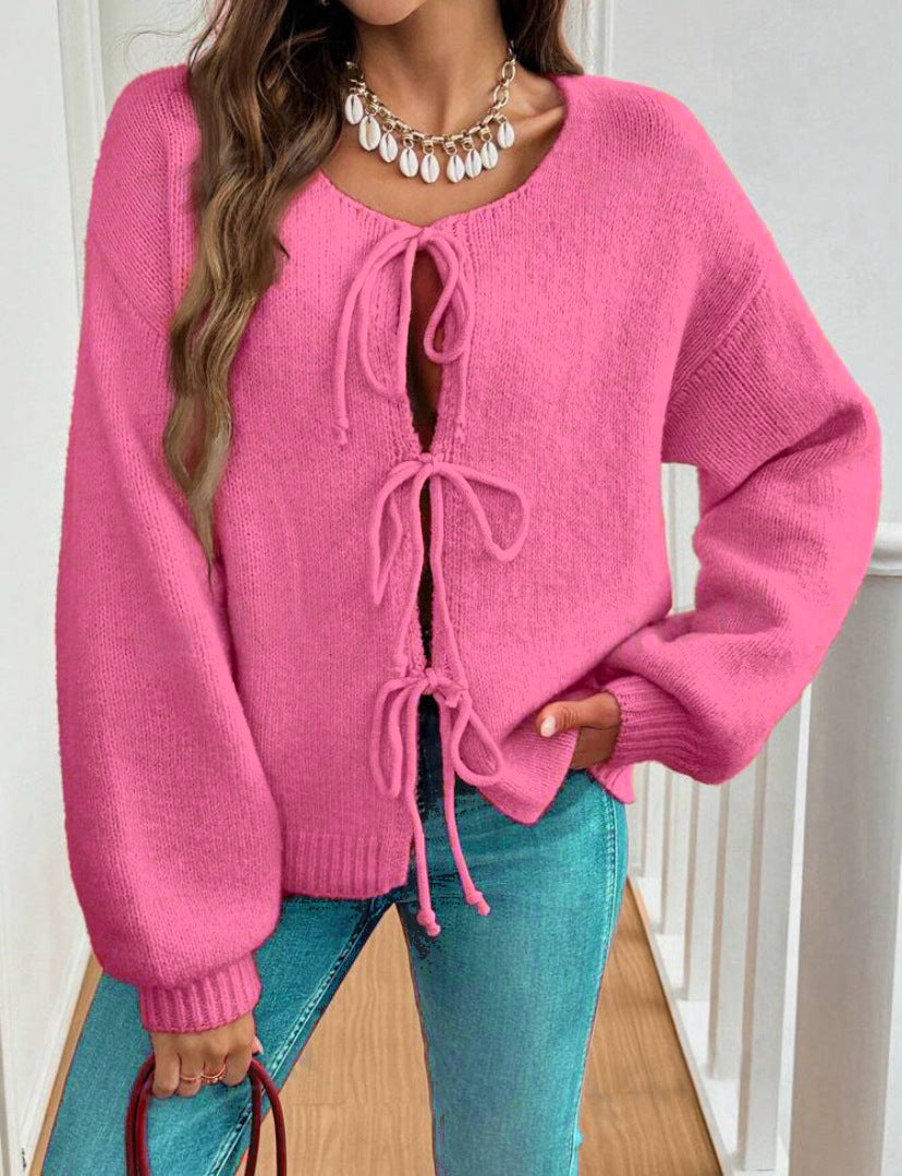 Pull à lacets pour femme style bohème 9