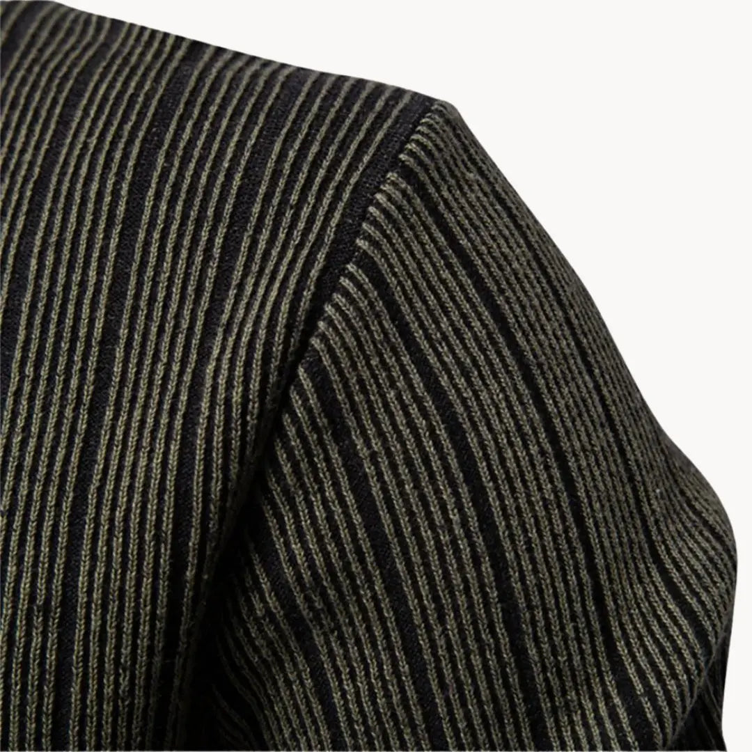Pull à manches longues pour homme à rayures 4