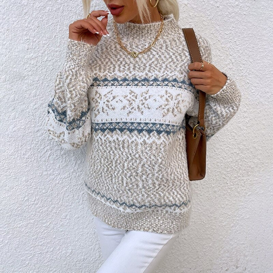 Pull d'Hiver pour Femme à Motif Flocon 3