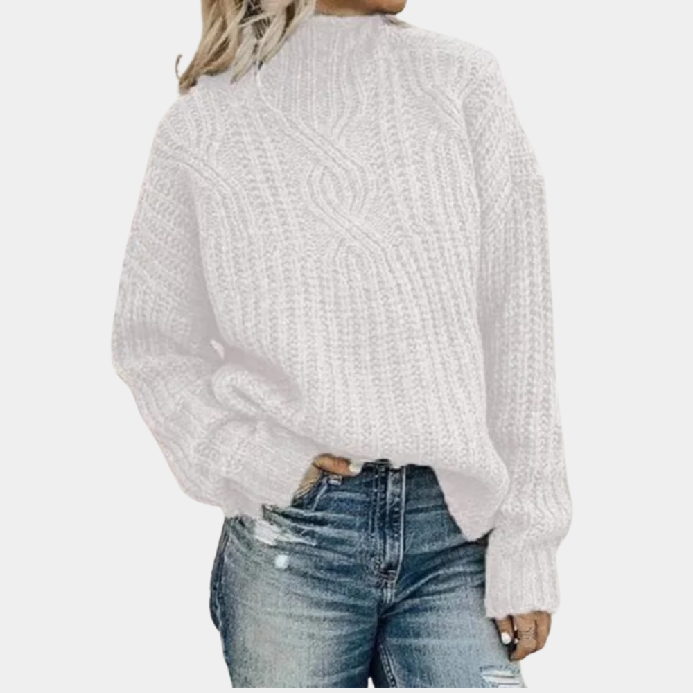 Pull d'automne en tricot pour femme 1