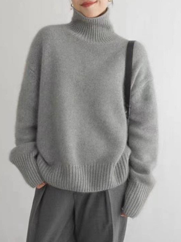 Pull en Cachemire pour Femmes au Col Roulé 10