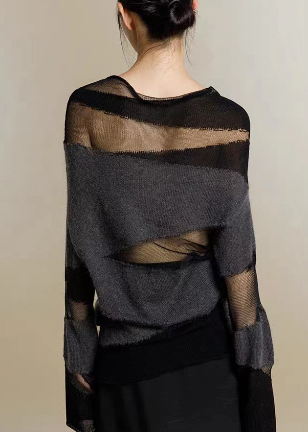 Pull en Maille Tulle à Col Roulé pour Femme 4